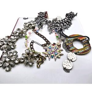 Jewelry Lot Junk Craft Necklaces Approx 1 Lb Vintage Modern SKU 3088 READ